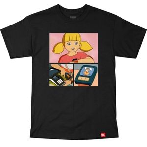 Retrokid x Inspector Gadget Better Call Brain Black Graphic Tee NEW 2XL OOP